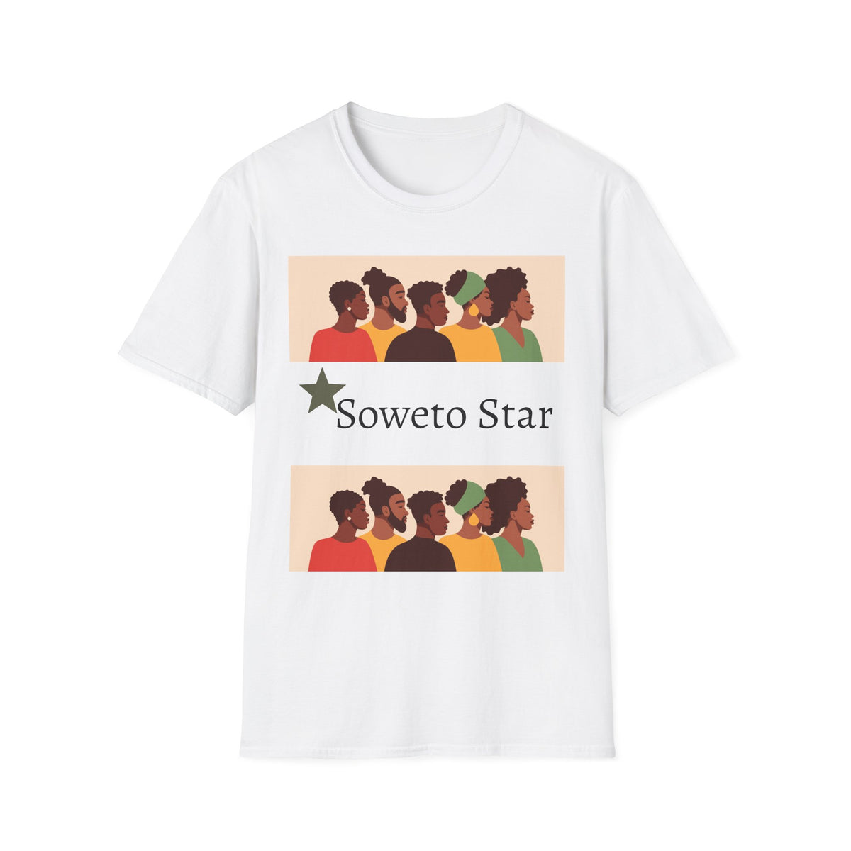 Soweto Star T-Shirt — Afrocentric Portrait Graphic Tee