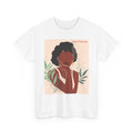 Afro Chic Portrait T-Shirt | Botanical Illustration, 'eboni Princess'