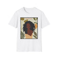 Melanin Princess T-Shirt | Afro Woman Illustration, Botanical Frame
